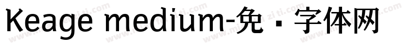 Keage medium字体转换